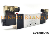 Тип пневматический клапан соленоида 24VDC 220VAC Airtac пути 4V430C-15 5/3