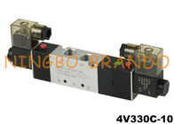 4V320-10 Двойной соленоидный пневматический клапан управления подачей воздуха DC24V DC24V