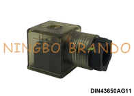 PG11 2P+E DIN43650A Соленоидный клапан соединителя с светодиодным светом IP65 AC DC