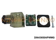 DIN43650A Энергосберегающий соленоидный колонтитульный коннектор 12VDC 24VDC 2P+E IP65