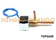 Клапан соленоида НК меди ФДФ6А58 для кондиционера АК220В 5/16&quot; прямоугольный путь 2