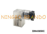 DIN 43650 штепсельных вилок электрического соединителя катушки клапана соленоида c формы с СИД