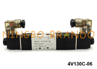Тип пневматический двойной путь 24V 220V 4V130C-06 Airtac клапана соленоида 5/3