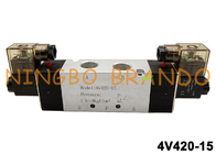 DC катушки 24V двойника клапана соленоида 4V420-15 AirTAC 1/2» пневматический