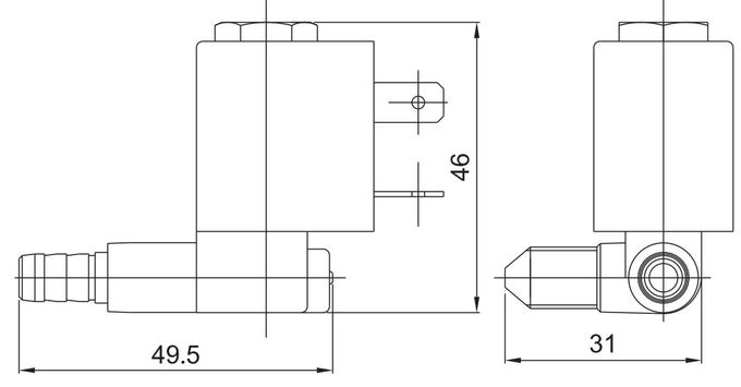Тип латунный клапан 5503 CEME соленоида для электронного уборщика 12V 24V 110V 220V 3 утюга пара