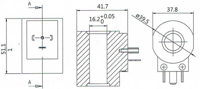 Общий размер катушек EVI 3P/16 DIN43650A AMISCO гидравлических
