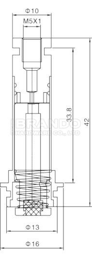 Тип трубка 0 ASCO плунжера Armature клапана соленоида размера 30 CNOMO пневматическая