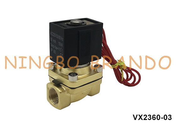 VX2360-03 3/8'' SMC Type Brass Solenoid Valve For Water Air 220V 110V 24V
