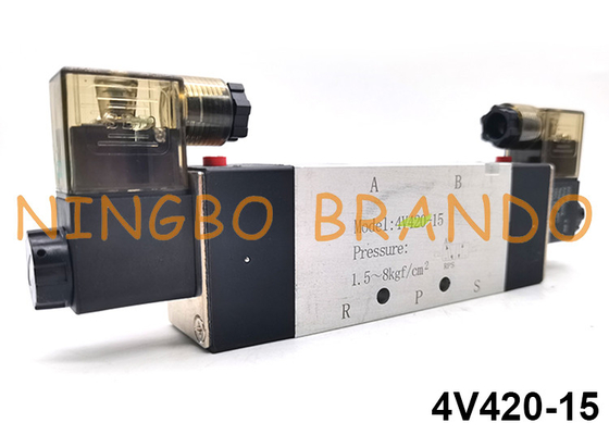 тип путь 24V 220V 4V420-15 Airtac клапана соленоида 5/2 управления воздушным движением пневматический