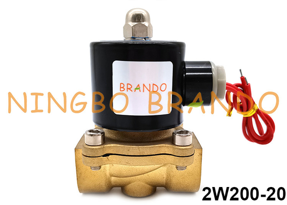 латунный нормальный закрытый путь 12V 24V 110V 220V клапана соленоида 2W200-20 2/2