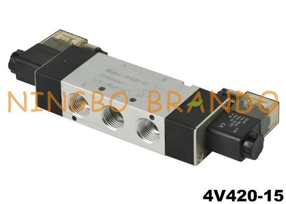 4V420-15 1/2 '' 5/2-ходовой пневматический электромагнитный клапан DC24V AC220V