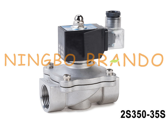 2S350-35 1-1/4'' 2 Way NC клапан из нержавеющей стали для воды воздух масло 24V 220V