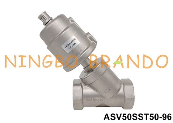 2'' DN50 2/2 Way Пневматический угол клапана сиденья поршень работает