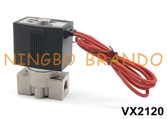 СМК тип VX2120-02 Соленоидный клапан из нержавеющей стали 1/4' 24V 220V