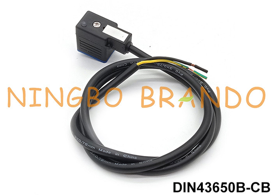 DIN43650B IP67 Waterproof Molded Cable Solenoid Connector With LED