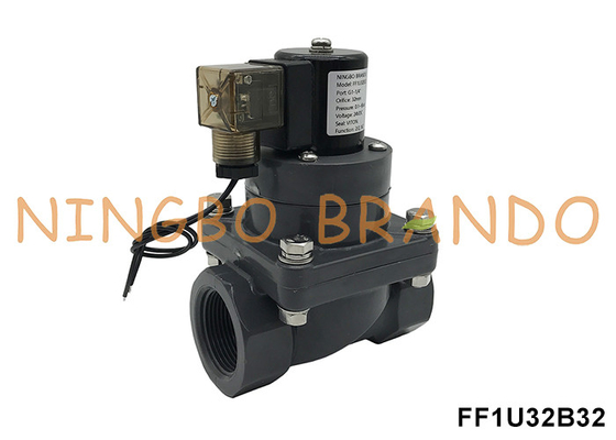 1-1/4&quot; DN32 Коррозионностойкий UPVC соленоидный клапан для химической кислоты 24V 220V