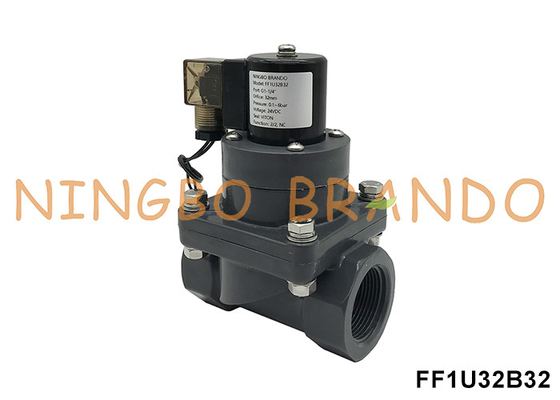 1-1/4&quot; DN32 Коррозионностойкий UPVC соленоидный клапан для химической кислоты 24V 220V