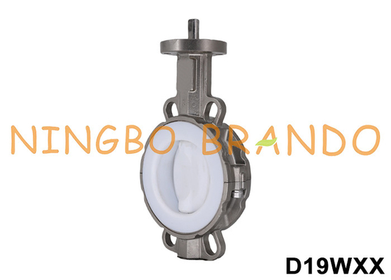 Вентиль бабочки типа безголового вафера с подкладкой из ПТФЕ от DN40 до DN700