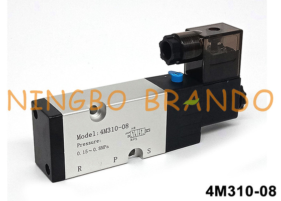 Airtac тип 4M310-08 Намур Пилот соленоидный клапан 5/2 Way 24V 220V