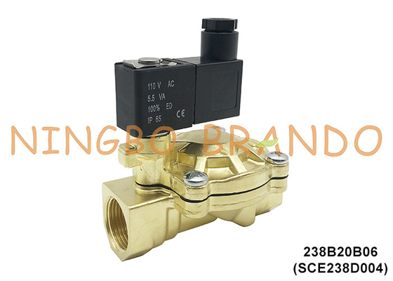 SCE238D004 3/4&quot; ASCO Тип электрический латунный соленоидный клапан для воды 24V 110V 220V