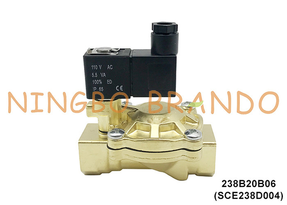 SCE238D004 3/4&quot; ASCO Тип электрический латунный соленоидный клапан для воды 24V 110V 220V