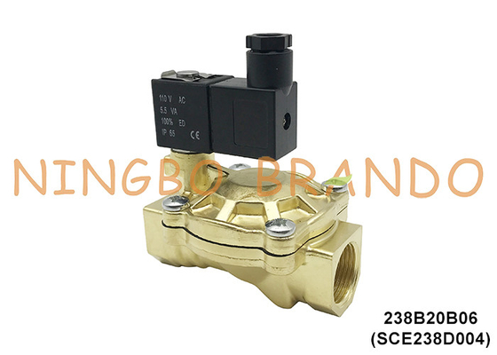 SCE238D004 3/4&quot; ASCO Тип электрический латунный соленоидный клапан для воды 24V 110V 220V