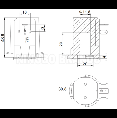 Сборка катушек импульсных клапанов Norgren типа D-32545 24V 110V 220V 18W