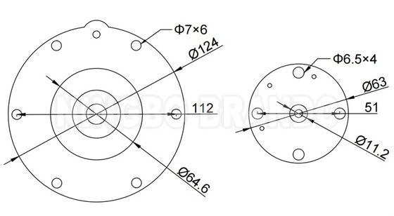 K4502 K4503 Комплект диафрагмы для импульсного клапана 1.5'' Goyen CA45T CA45DD