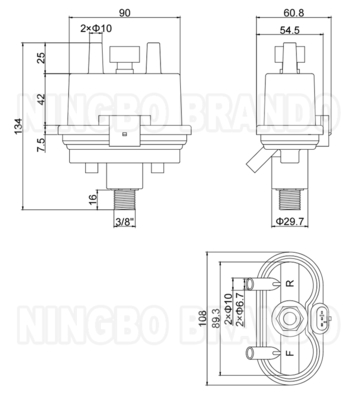 Буматический тип HiFlo Evolution 8583219 Пульсатор для молочной машины 24VDC