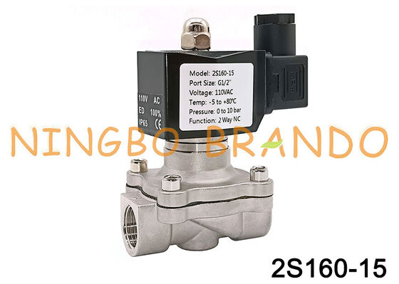 2S160-15 1/2-дюймовый 2/2-ходовой мембранный клапан из нержавеющей стали