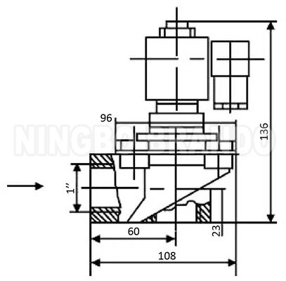WXYD TDF-Z-25 1 'Правый угол импульсного реактивного клапана для фильтра промышленного мешка