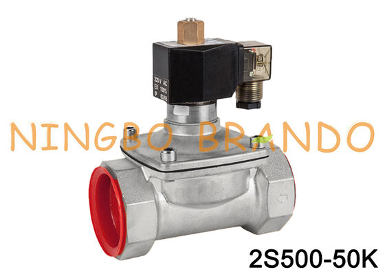 2 inch Stainless Steel Normally Open Solenoid Valve 220V 12V 24V