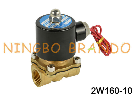 3/8'' 2W160-10 Brass 2-Way Normally Closed Solenoid Valve