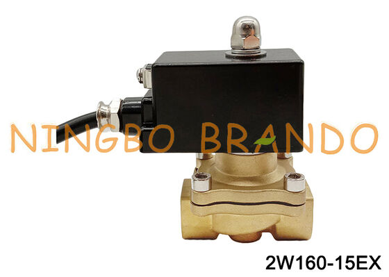 1/2'' Brass Explosion-Proof Water Solenoid Valve 2 Way Normally Closed