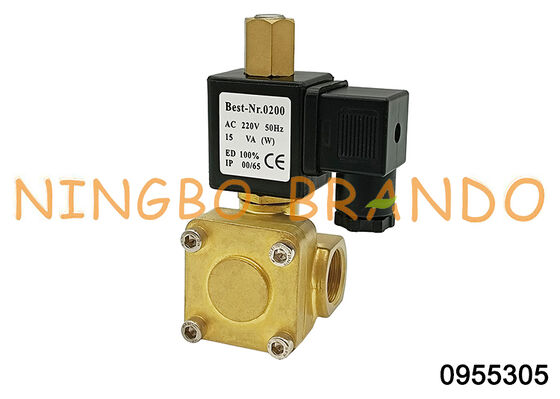 0955305 1/2'' Normally Open Brass Solenoid Valve 220V 110V 24V