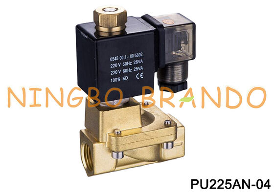1/2 Inch Normally Open Brass Solenoid Valve NO PU225A-04