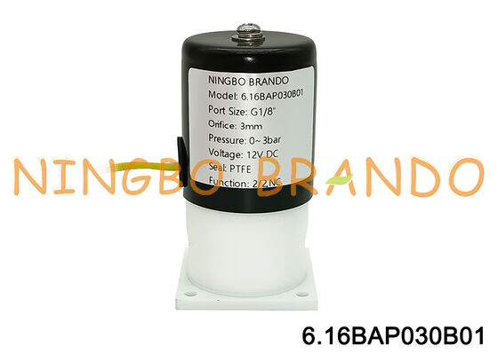 1/8" клапан соленоида ПТФЭ для кисловочной изоляции коррозионной устойчивости алкалиа