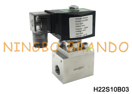 3/8" электромагнитный клапан высокого давления 200 бар AC220V AC110V DC24V