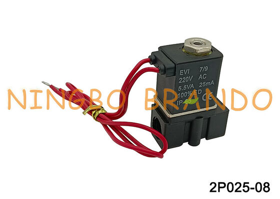 2p025-08 Пластиковый электромагнитный клапан Airtac управления жидкостью AC220V AC110V DC24V DC12V