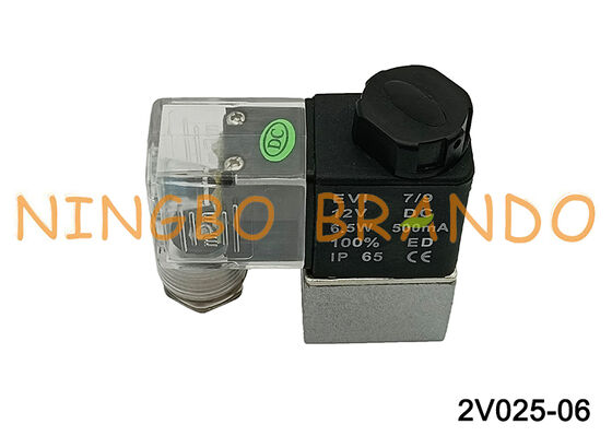 Airtac Type 2V025-06 2-ходовой электромагнитный клапан 1/8 дюйма, 12 В постоянного тока, 12 В постоянного тока