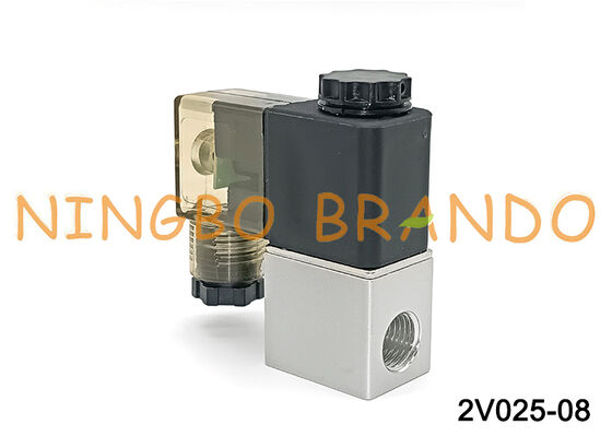 Тип AIRTAC 2V025-08, нормально закрытый пневматический электромагнитный клапан 12 В, 24 В, 220 В