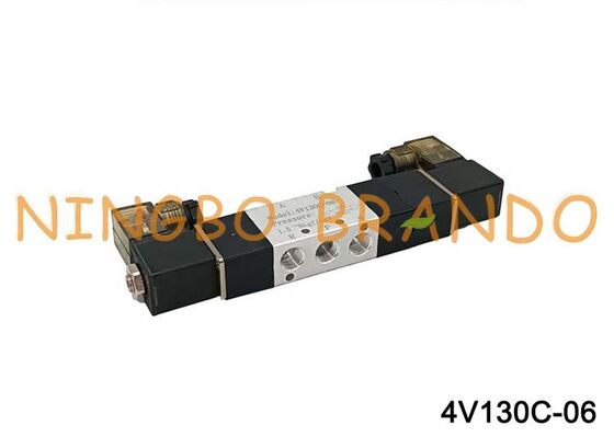Airtac Type 4V130C-06 Соленоидный воздушный клапан 3-позиционный 5-портовый пневматический регулирующий клапан 1/8 дюйма