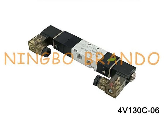 Airtac Type 4V130C-06 Соленоидный воздушный клапан 3-позиционный 5-портовый пневматический регулирующий клапан 1/8 дюйма