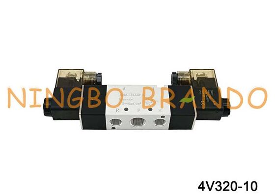 AirTAC Тип 4V320-10 DC12V 3/8" двойной соленоидный 5/2-ходовой электромагнитный воздушный клапан