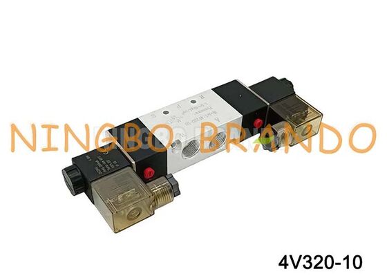 AirTAC Тип 4V320-10 DC12V 3/8" двойной соленоидный 5/2-ходовой электромагнитный воздушный клапан