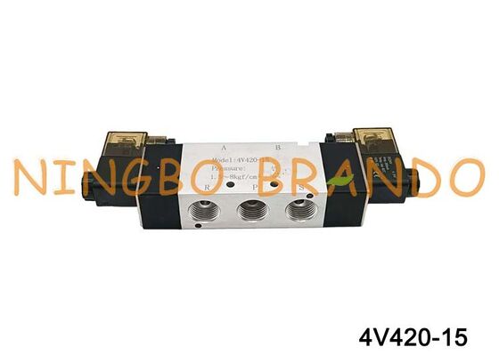 Тип AIRTAC электромагнитный клапан воздушный клапан 4V420-15 DC 12V 24V AC 110V 220V
