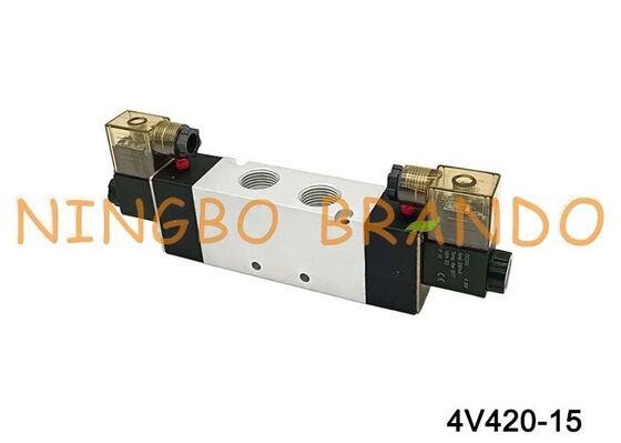 Тип AIRTAC электромагнитный клапан воздушный клапан 4V420-15 DC 12V 24V AC 110V 220V
