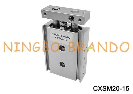 SMC Тип CXSM20-15 Цилиндрическая направляющая Двухстержневой пневматический цилиндр Диаметр цилиндра 20 мм Ход поршня 15 мм