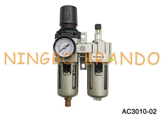 AC3010-02 1/4-дюймовый фильтр-регулятор-смазка FRL Пневматическая обработка источника воздуха
