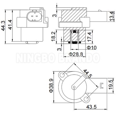 Катушка соленоида 12VDC 4Z01015200 для компрессора пневмоподвески